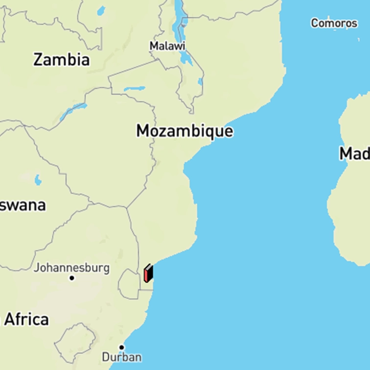 Mapa de Moçambique